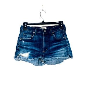 Agolde Denim Distressed Shorts Size 25